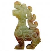 商代和田玉兽：玉
